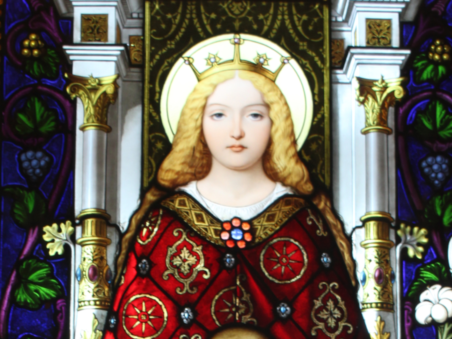 An image of the Virgin Mary at the Vatican, in Rome